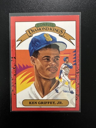 Ken Griffey Jr 1990 Donruss Baseball Diamond Kings #4 HOF Card