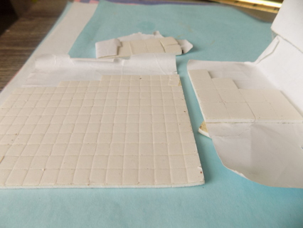 Assorted sizes adhesive squares for scrapbooking