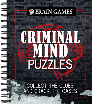 [NEW] Brain Games - Criminal Mind Puzzles (Spiral-Bound) FREE SHIPPING