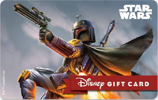 One day Sale! $5 Disney Gift Card eGift-Boba Fett