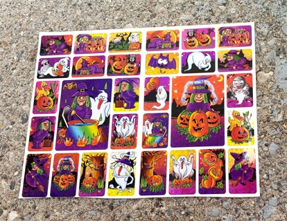 HALLOWEEN SPARKLE STICKERS STYLE 5