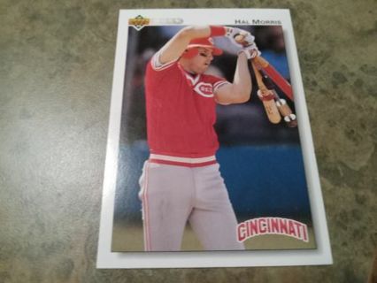 1992 UPPER DECK HAL MORRIS CINCINNATI REDS BASEBALL CARD# 121