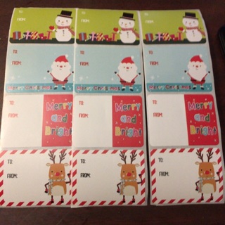 12 Christmas Gift Tags Read description before bidding