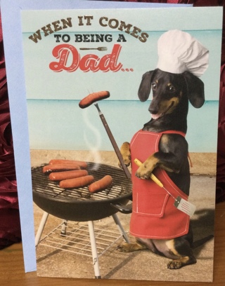 Wiener Dog Grilling Father’s Day Card