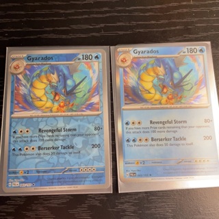 Gyarados Evolves from Magikarp x 2 holo / reverse holo