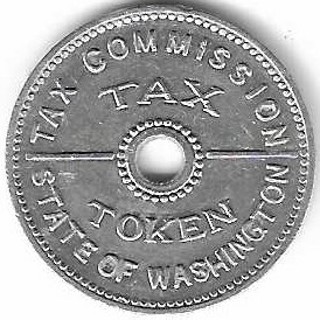 Vintage State of Washington Tax Token