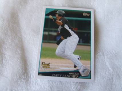 2009 Gary Sanchez Florida Marlins Rookie Topps Card #202