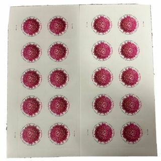 2 Sheets Pink Chrysanthemum 2020 Global Forever - 20 International or Domestic Mail Stamps $29 Value