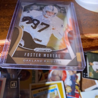 2019 panini prizm foster Moreau rookie football card 