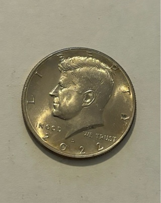 Brilliant Uncirculated 2022 Kennedy Half Dollar 50 Cent Coin