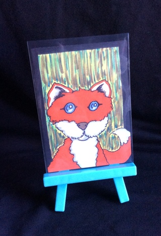 SoSo the Fox original drawing aceo