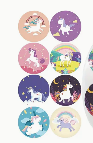 100 Assorted Unicorn Stickers