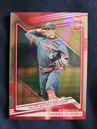 2022 Panini Elite Extra Edition Pink Tanner Schobel