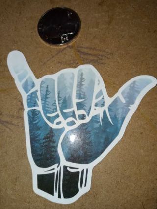 Cool one nice vinyl sticker no refunds regular mail only Very nice quality!