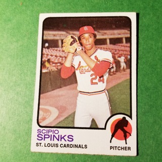 1973 - TOPPS BASEBALL CARD NO. 417 - SCIPIO SPINKS - CARDINALS - NRMT/MT+