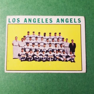 1964 - TOPPS EXMT - NRMT BASEBALL - CARD NO - 213 - LOS ANGELES TEAM -  ANGELS