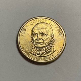 John Quincy Adams Gold Presidential One Dollar Coin!