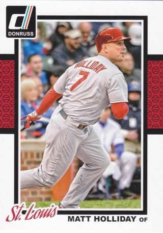 Matt Holliday 2014 Panini Donruss St. Louis Cardinals