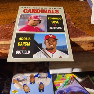 2019 topps heritage cardinals rookie stars baseball card 
