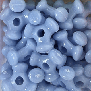 Free: Cornflower Blue Three Sided 9mm Tri Beads