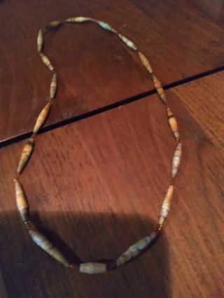 Vintage Chinese paper beaded necklace