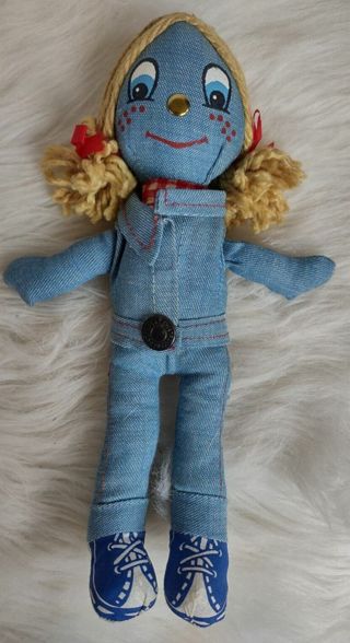 1970 levis knickerbocker doll=10"