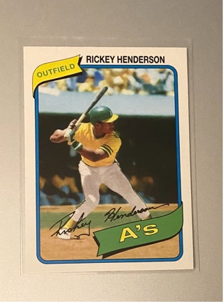 Rickey Henderson insert