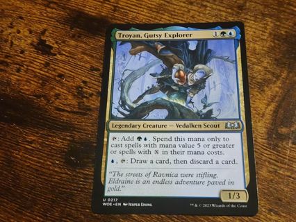 Magic the gathering mtg Troyan Gutsy Explorer Wilds of Eldraine