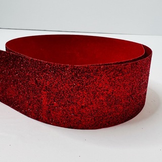 Red Glittery 1.5” Wide Flexible Ribbon 