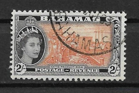 1954 Bahamas Sc169 2sh Sisal used