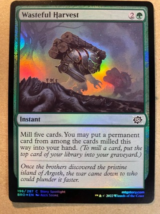 FOIL Wasteful Harvest The Brothers' War Pauper Magic the Gathering 