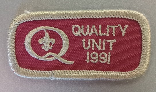 1991 Quality Unit boy scout scouts bsa patch 