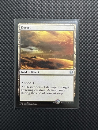 Desert Commander Magic the Gathering Card
