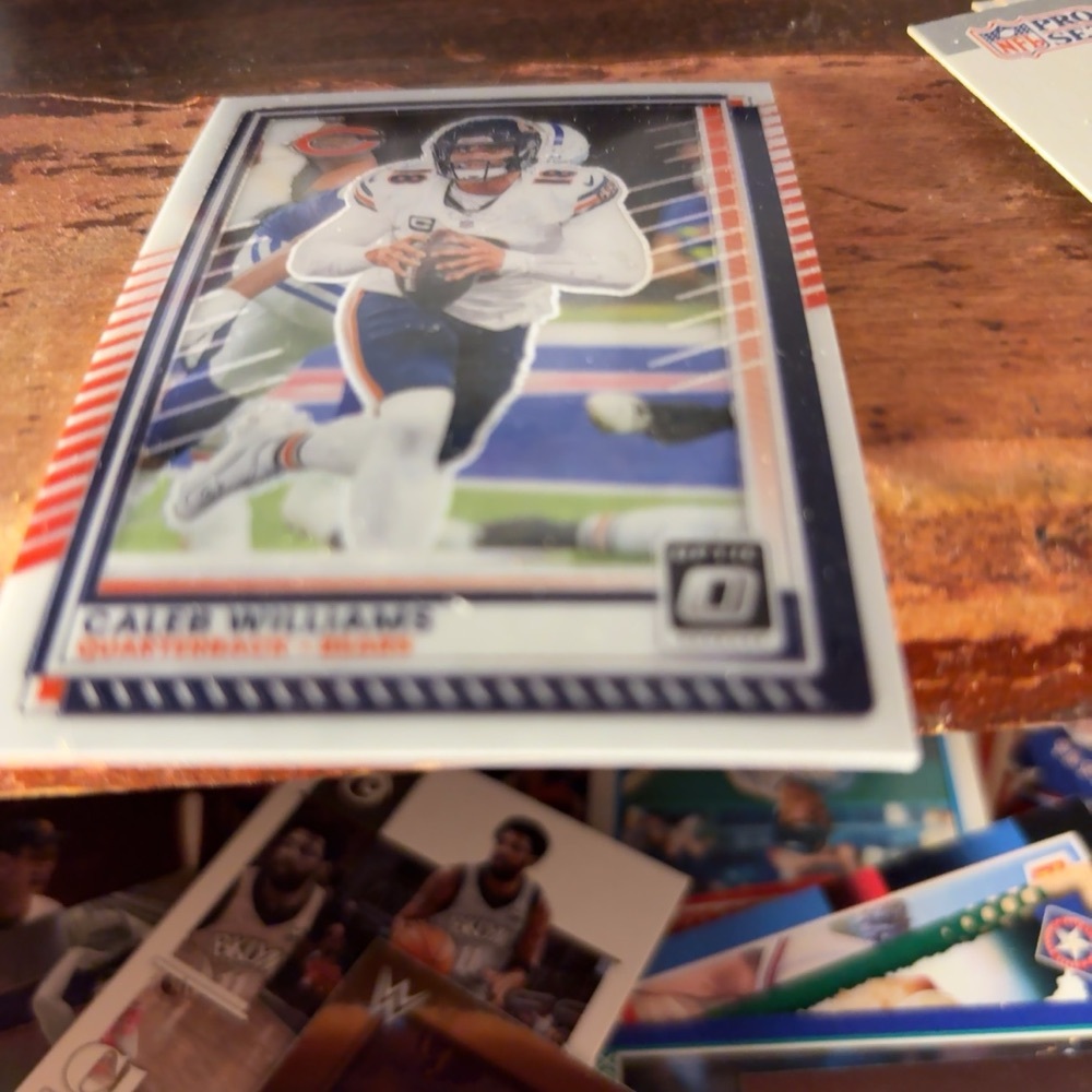 FREE: 2025 panini donruss optic Caleb Williams football card 