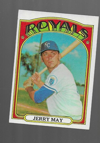 1972 TOPPS JERRY MAY#109
