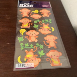 Sticko monkey stickers 