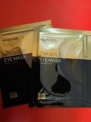 2 sets 24k gold eyemasks