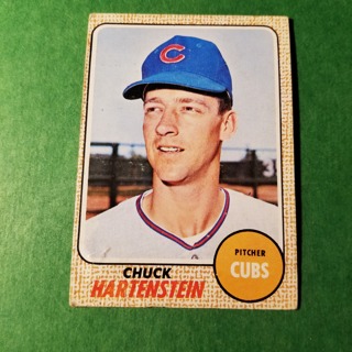 1968 - TOPPS BASEBALL CARD NO. 13 - CHUCK HARTENSTEIN - CUBS