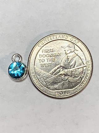 BIRTHSTONE CHARMS~#4~MARCH~FREE SHIPPING!