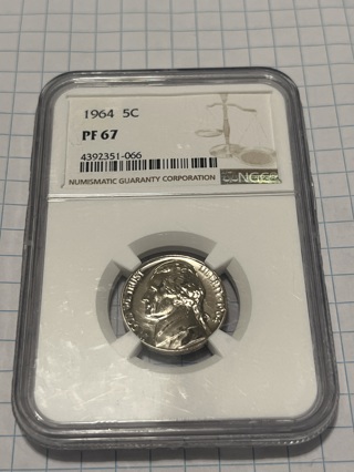 1964 NGC PF 67 Nickel 