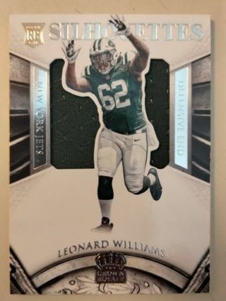 2015 Leonard Williams rookie jersey card 055/299