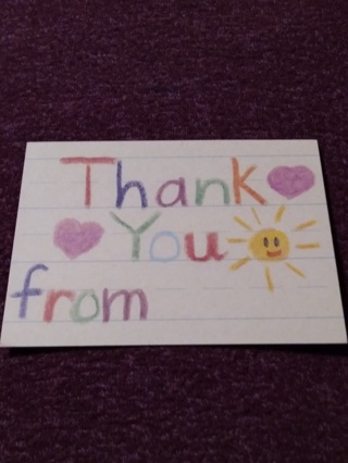 Thank You from Notecard