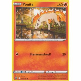  Tradingcard - Pokemon 2022 german Ponita 021/189 