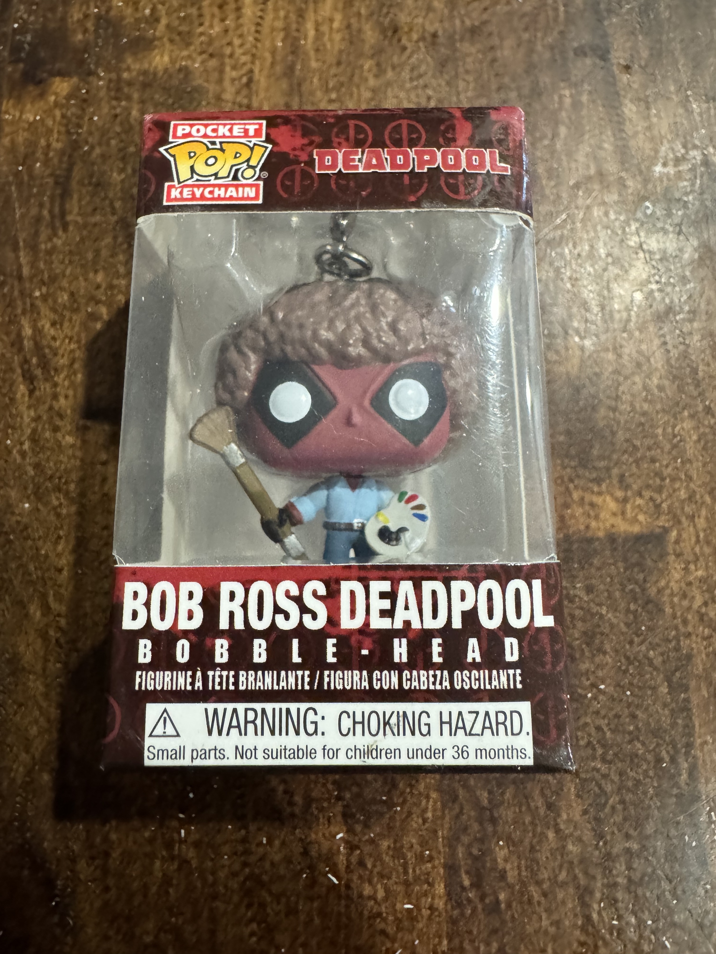 FREE: Pocket Pop Keychain Boss Ross Deadpool MIB