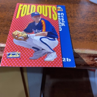 1994 upper deck fun pack foldouts Craig biggio baseball card 