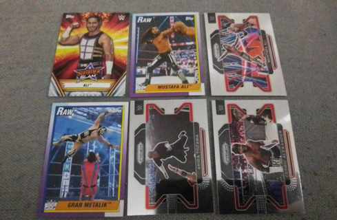 6 card WWE high flyers lot insert