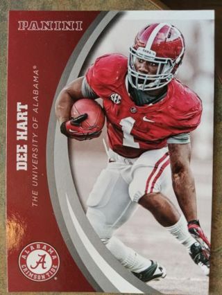 2015 PANINI DEE HART ALABAMA CRIMSON TIDE COLLEGE TEAM COLLECTION FOOTBALL CARD# 25