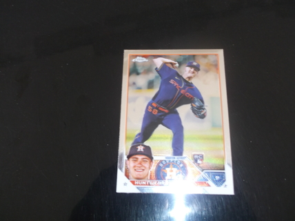 mlb 2023 Topps Chrome    Hunter Brown    rookie  card   #  197   Houston Astros 