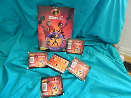 DISNEY's INCREDIBLES 2" ~~SPANISH VERSION~  you get 4 (four) PANINI stickers