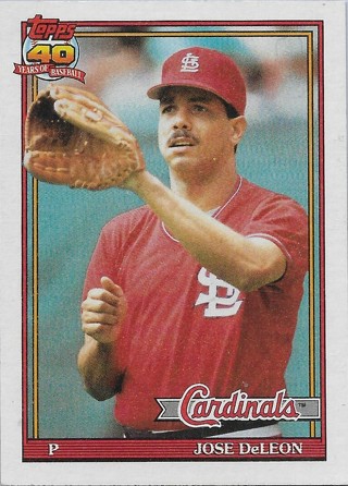 1991 Topps #711 Jose DeLeon St. Louis Cardinals